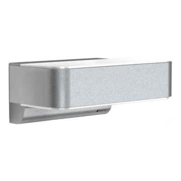 STEINEL 87562 - LED Φωτιστικό τοίχου εξωτερικού χώρου με αισθητήρα L 810 SC LED/9,8W/230V IP44 ασημί