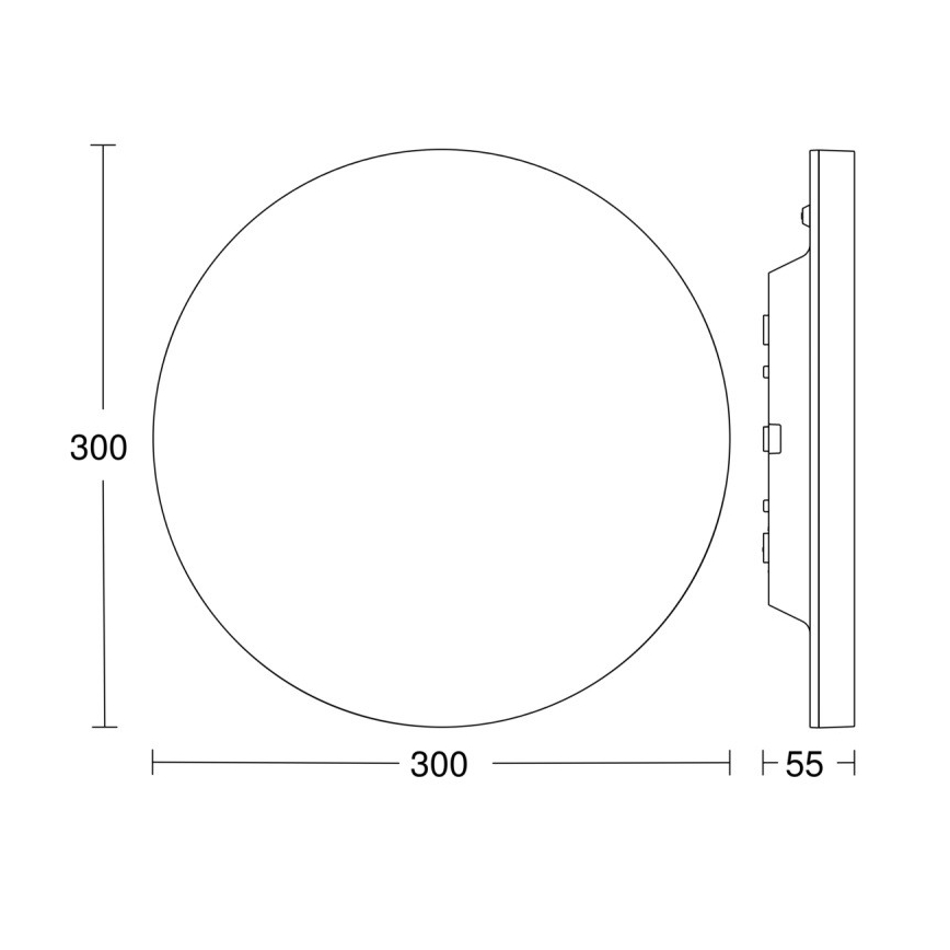 Steinel 067816 - Φωτιστικό οροφής LED Dimmable με αισθητήρα RS PRO R10 BASIC SC LED/8,5W/230V 3000K IP40