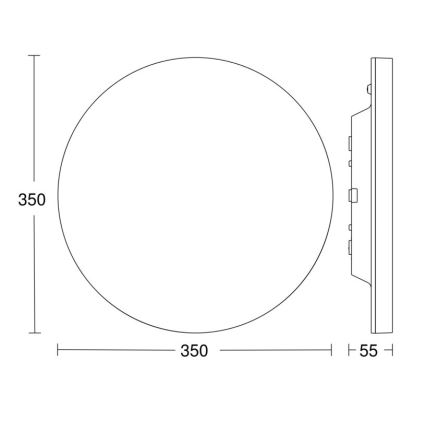 Steinel 067724 - Φωτιστικό οροφής LED Dimmable με αισθητήρα RS PRO R20 PLUS 15,86W/230V IP40 4000K