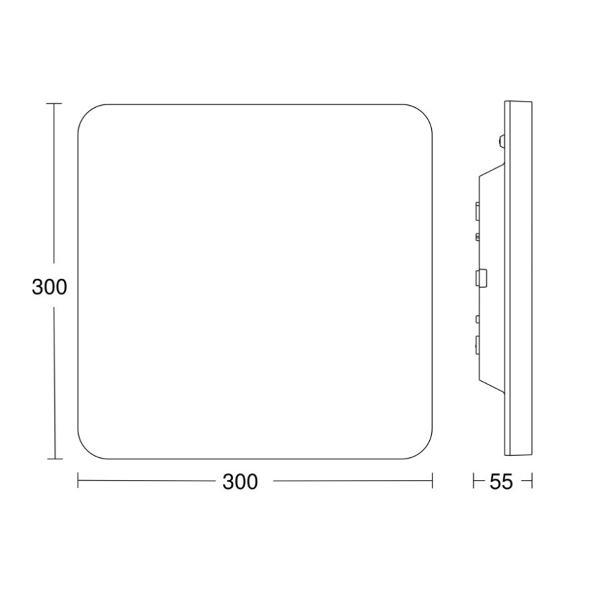 Steinel - LED Dimmable φωτιστικό οροφής με αισθητήρα RSPROR20BASICQ 15,3W/230V IP40 4000K