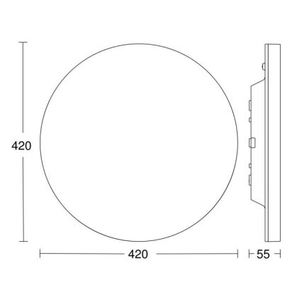 Steinel 067762 - LED Dimmable φωτιστικό οροφής με αισθητήρα RS PRO R30 plus SC 23,7W/230V 4000K IP40