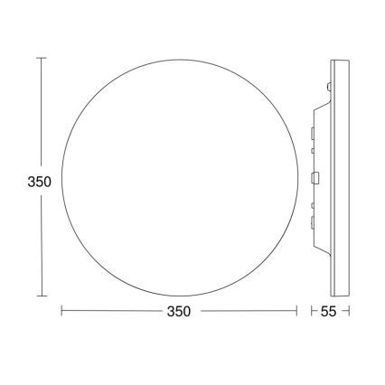 Steinel - LED Dimmable φωτιστικό οροφής με αισθητήρα RSPROR20BASIC 15,3W/230V IP40 3000K