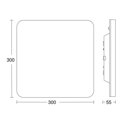 Steinel 067748 - LED Dimmable φωτιστικό οροφής με αισθητήρα RS PRO R20 PLUS 15,86W/230V IP40 3000K