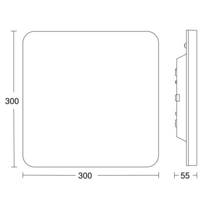 Steinel 067731- LED Dimmable φωτιστικό οροφής με αισθητήρα RS PRO R20 PLUS 15,86W/230V IP40 4000K