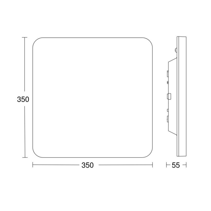 Steinel - LED Dimmable φωτιστικό οροφής με αισθητήρα RSPROR30QBASICSC 23,26W/230V IP40 3000K