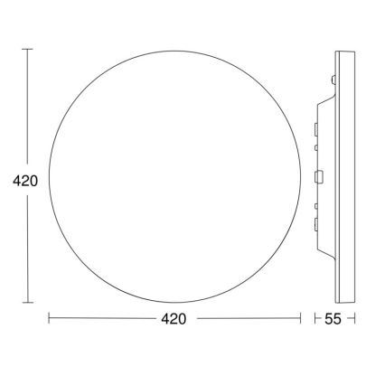Steinel - LED Dimmable φωτιστικό οροφής με αισθητήρα RSPROR30QBASICSC 23,26W/230V IP40 4000K