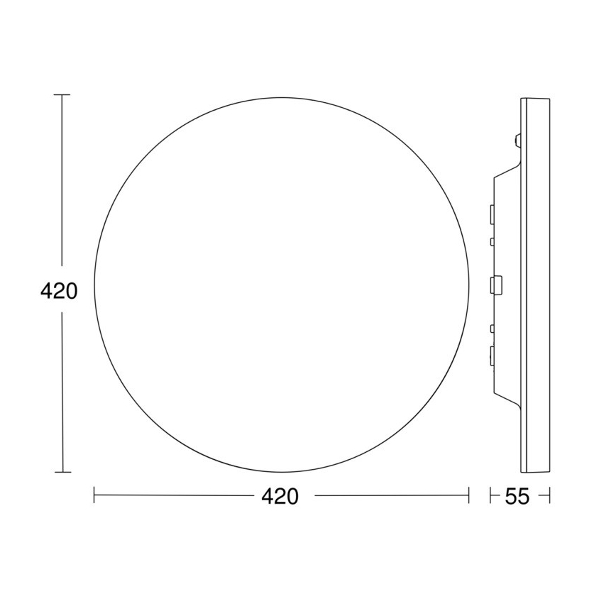 Steinel - LED Dimmable φωτιστικό οροφής με αισθητήρα RSPROR30QBASICSC 23,26W/230V IP40 4000K