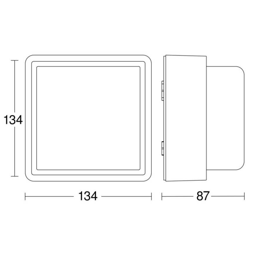 Steinel - Επιτοίχιο φωτιστικό dimming LED L 845 C LED/9W/230V 3000K IP44 ανθρακί