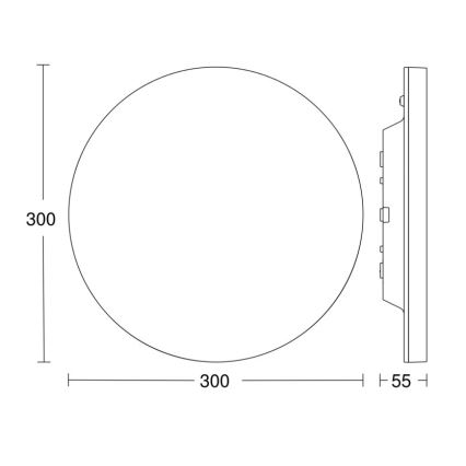 Steinel 067816 - Φωτιστικό οροφής LED Dimmable με αισθητήρα RS PRO R10 BASIC SC LED/8,5W/230V 3000K IP40