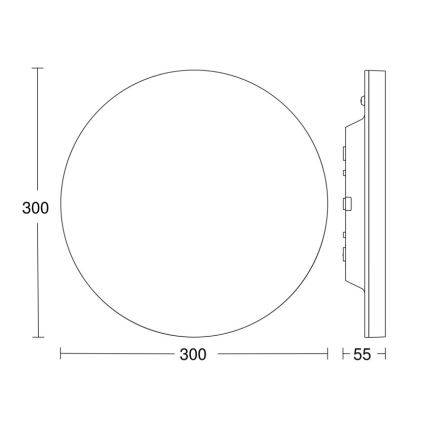 Steinel 067809 - Φωτιστικό οροφής LED Dimmable με αισθητήρα RS PRO R10 BASIC SC LED/8,5W/230V 4000K IP40