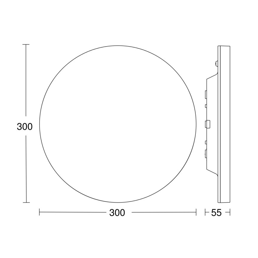 Steinel 067809 - Φωτιστικό οροφής LED Dimmable με αισθητήρα RS PRO R10 BASIC SC LED/8,5W/230V 4000K IP40