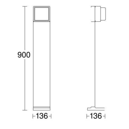 Steinel 078683 - Φωτιστικό LED ντιμαριζόμενο εξωτερικού χώρου με αισθητήρα GL 85 SC 900 LED/9W/230V IP44