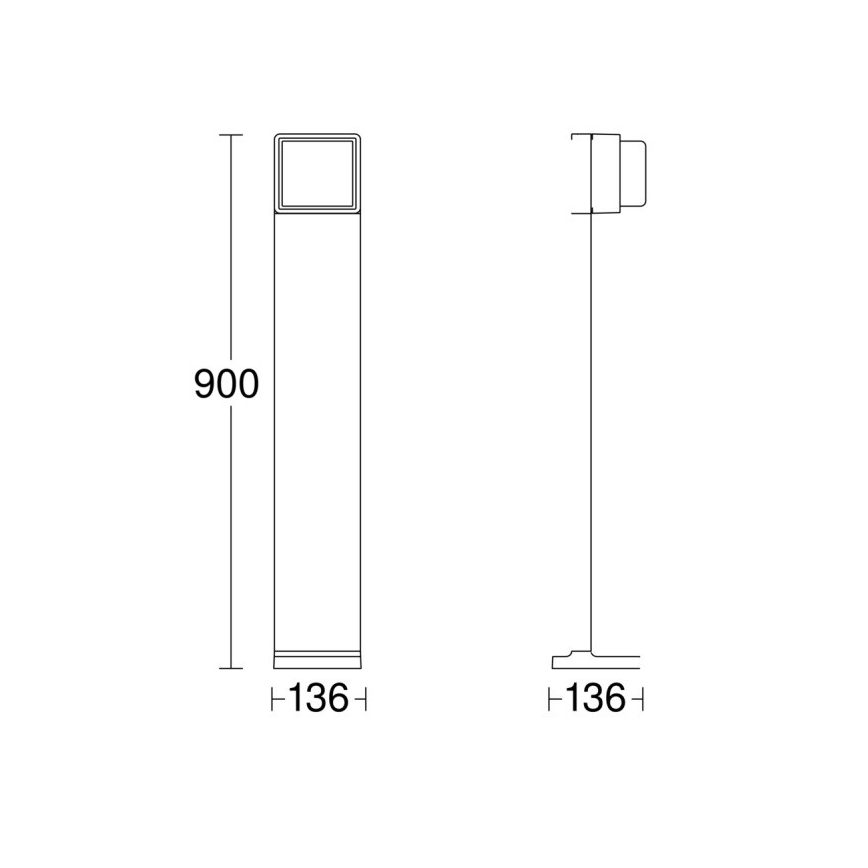 Steinel 078683 - Φωτιστικό LED ντιμαριζόμενο εξωτερικού χώρου με αισθητήρα GL 85 SC 900 LED/9W/230V IP44