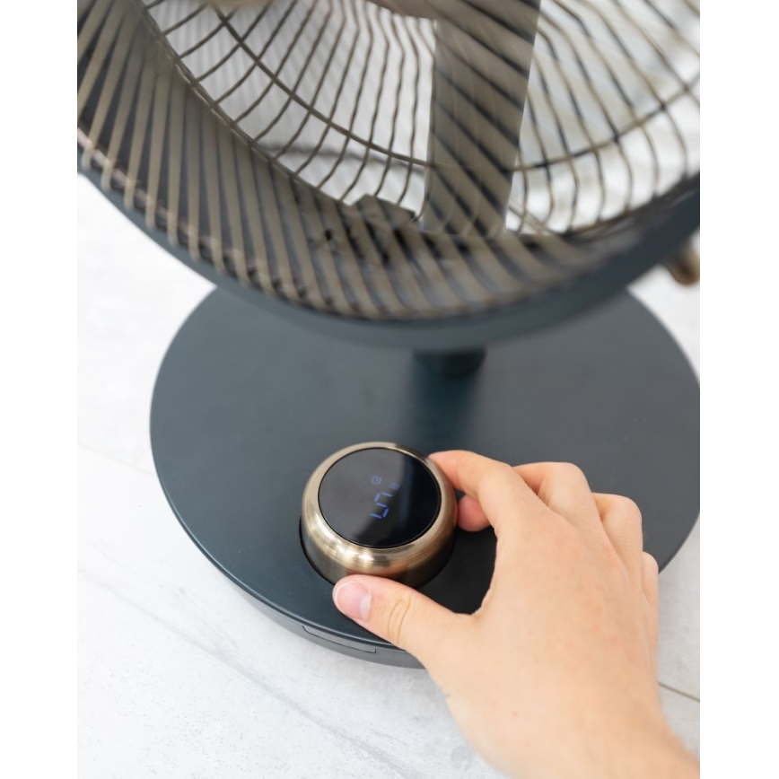 Stylies - Επιτραπέζιος ανεμιστήρας CEPHEUS 24W/230V μαύρος