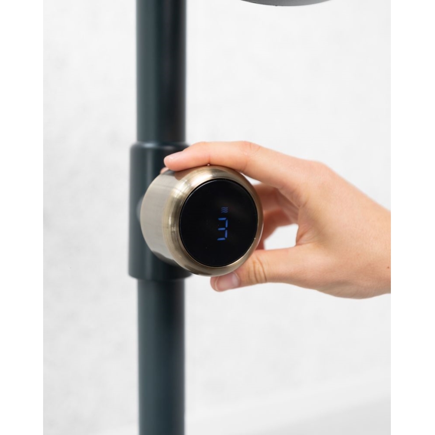 Stylies - Επιδαπέδιος ανεμιστήρας URANUS 35W/230V 94 cm μαύρος