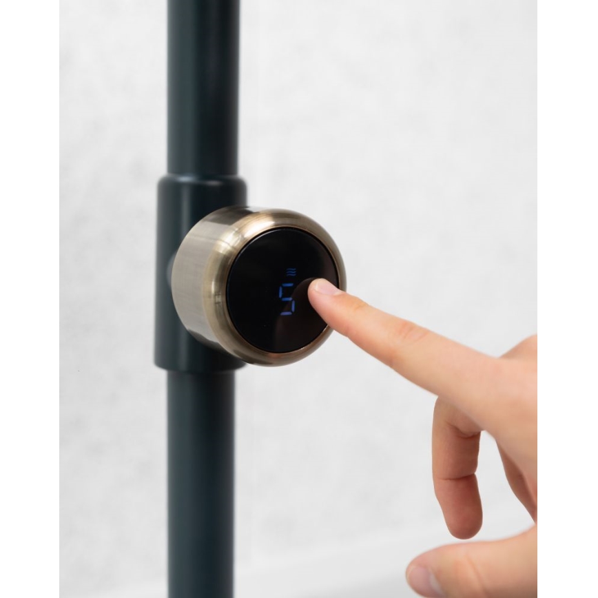 Stylies - Επιδαπέδιος ανεμιστήρας URANUS 35W/230V 94 cm μαύρος