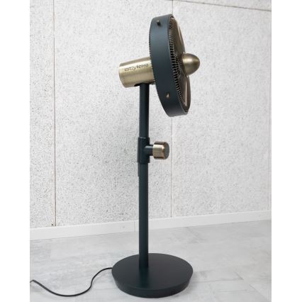 Stylies - Επιδαπέδιος ανεμιστήρας URANUS 35W/230V 94 cm μαύρος
