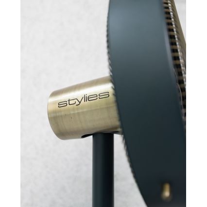 Stylies - Επιδαπέδιος ανεμιστήρας URANUS 35W/230V 94 cm μαύρος