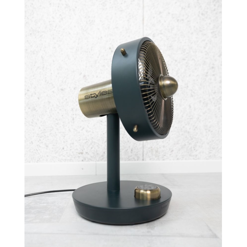 Stylies - Επιτραπέζιος ανεμιστήρας CEPHEUS 24W/230V μαύρος