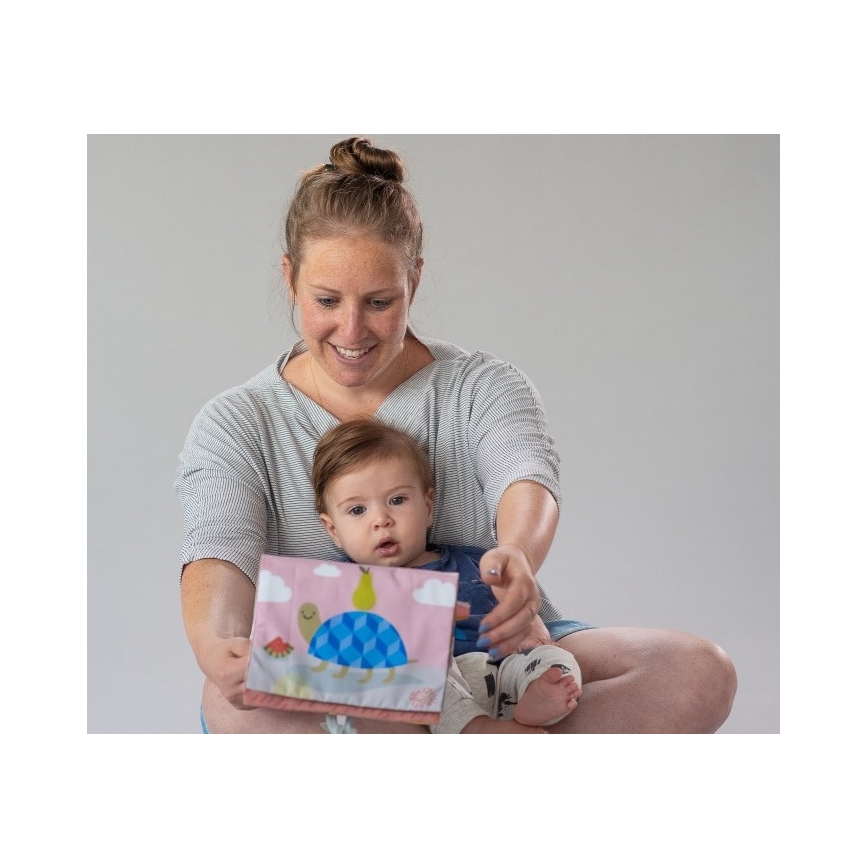 Taf Toys - Εκπαιδευτικό βιβλιαράκι με καθρέπτη savanna