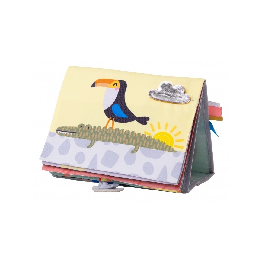 Taf Toys - Εκπαιδευτικό βιβλιαράκι με καθρέπτη savanna
