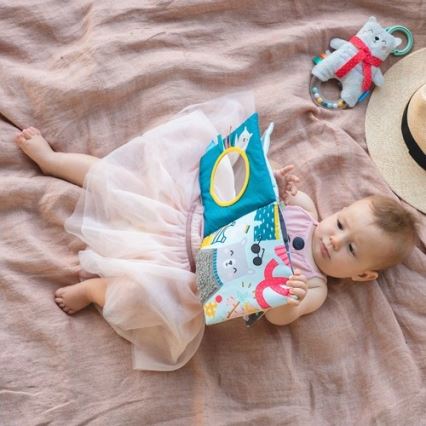 Taf Toys - Εκπαιδευτικό υφασμάτινο βιβλιαράκι αρκούδα