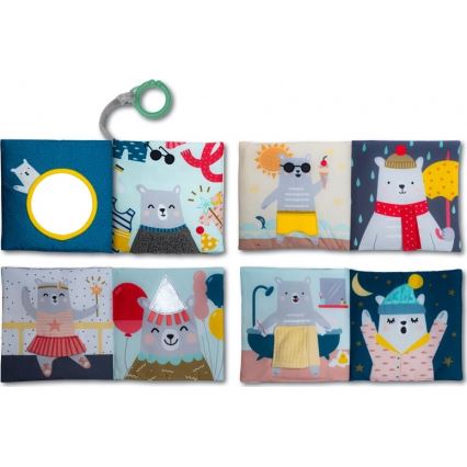 Taf Toys - Εκπαιδευτικό υφασμάτινο βιβλιαράκι αρκούδα