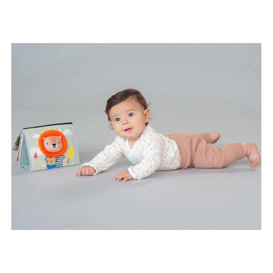 Taf Toys - Εκπαιδευτικό βιβλιαράκι με καθρέπτη savanna