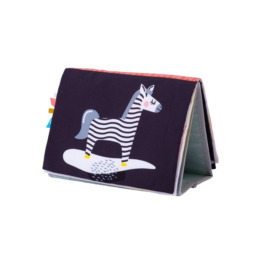 Taf Toys - Εκπαιδευτικό βιβλιαράκι με καθρέπτη savanna