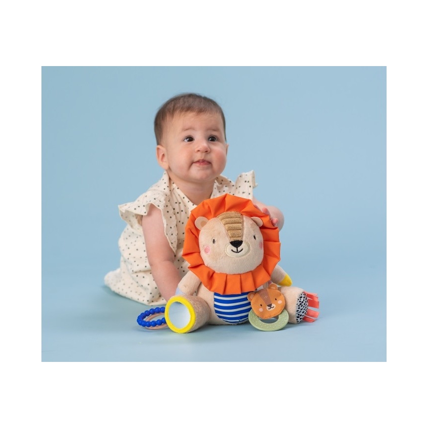 Taf Toys - Υφασμάτινο παιχνίδι δραστηριοτήτων 25 cm λιοντάρι