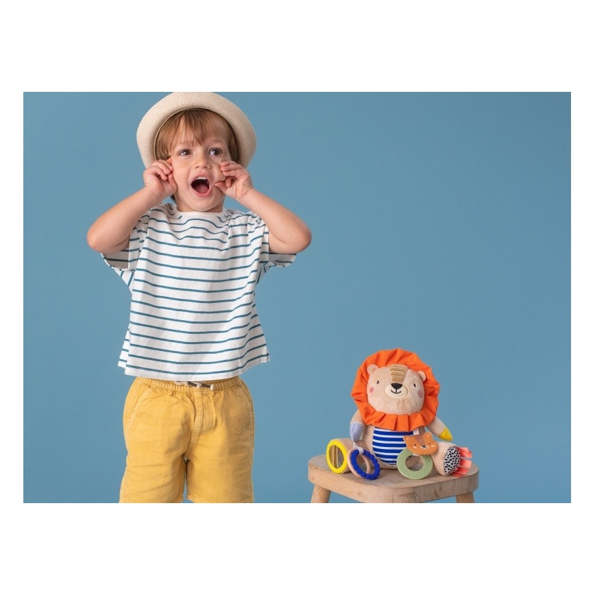 Taf Toys - Υφασμάτινο παιχνίδι δραστηριοτήτων 25 cm λιοντάρι
