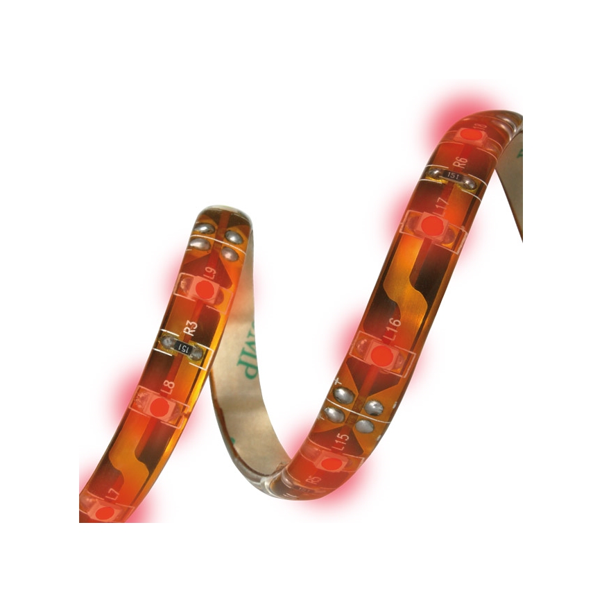 Ταινία μπάνιου LED LED/24W/12V 5 m IP65 κόκκινο