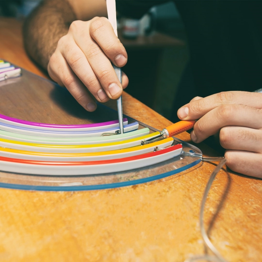 Ταινία μπάνιου LED NEON EKO-FLEX LED/250W/12V IP65 25m πορτοκάλι