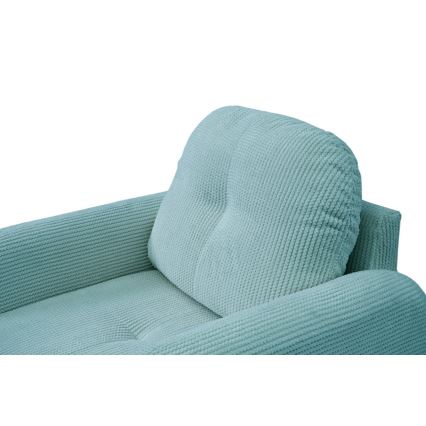 Ταπετσαρισμένη πολυθρόνα CLOUDY τιρκουάζ