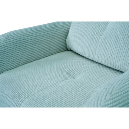 Ταπετσαρισμένη πολυθρόνα CLOUDY τιρκουάζ