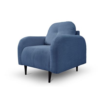 Ταπετσαρισμένη πολυθρόνα CLOUDY μπλε