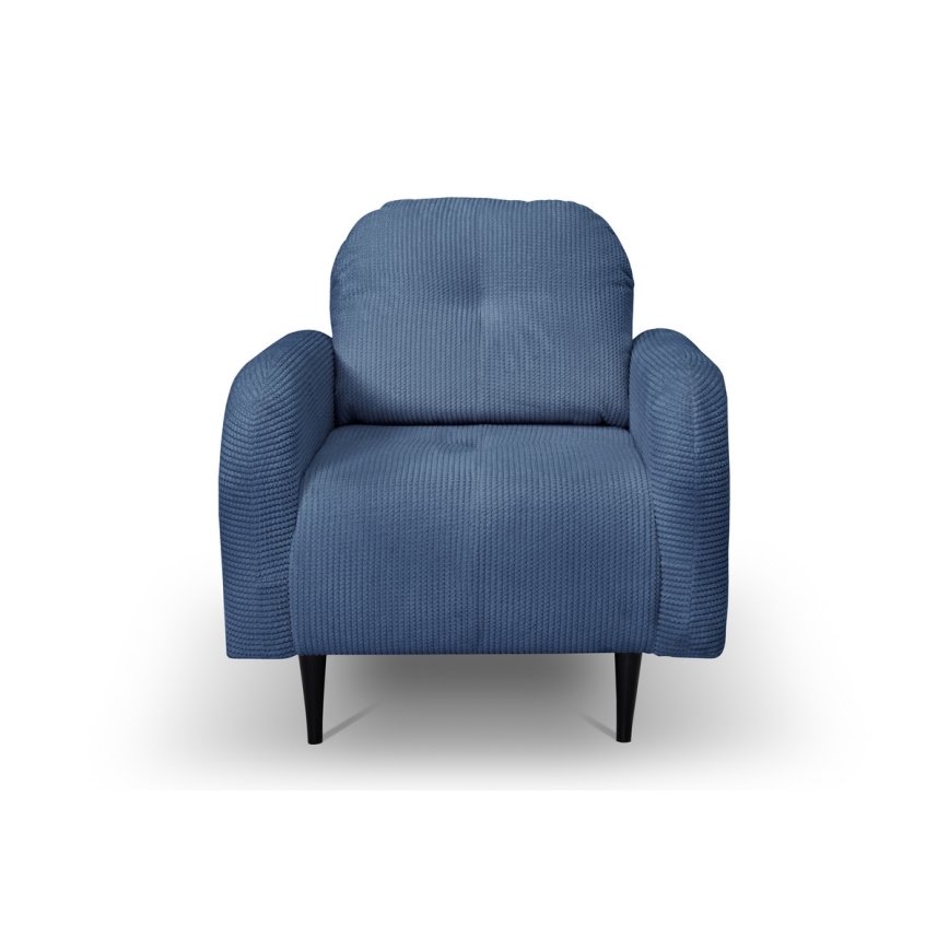 Ταπετσαρισμένη πολυθρόνα CLOUDY μπλε