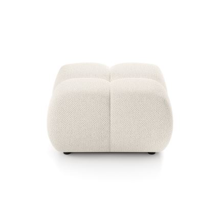 Ταπετσαρισμένο σκαμπό ALMADA 72x72 cm εκρού