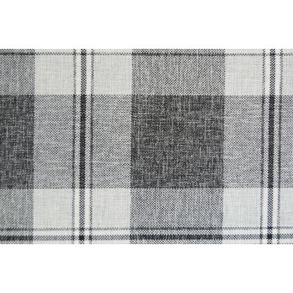 Ταπετσαρισμένο ντιβάνι-κρεβάτι με αναστρέψιμη κεφαλή (αριστερά/δεξιά) ARLY 110x200 cm ανθρακί/λευκό