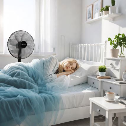 Taylor Swoden - Ανεμιστήρας δαπέδου 50W/230V 122 cm μαύρος
