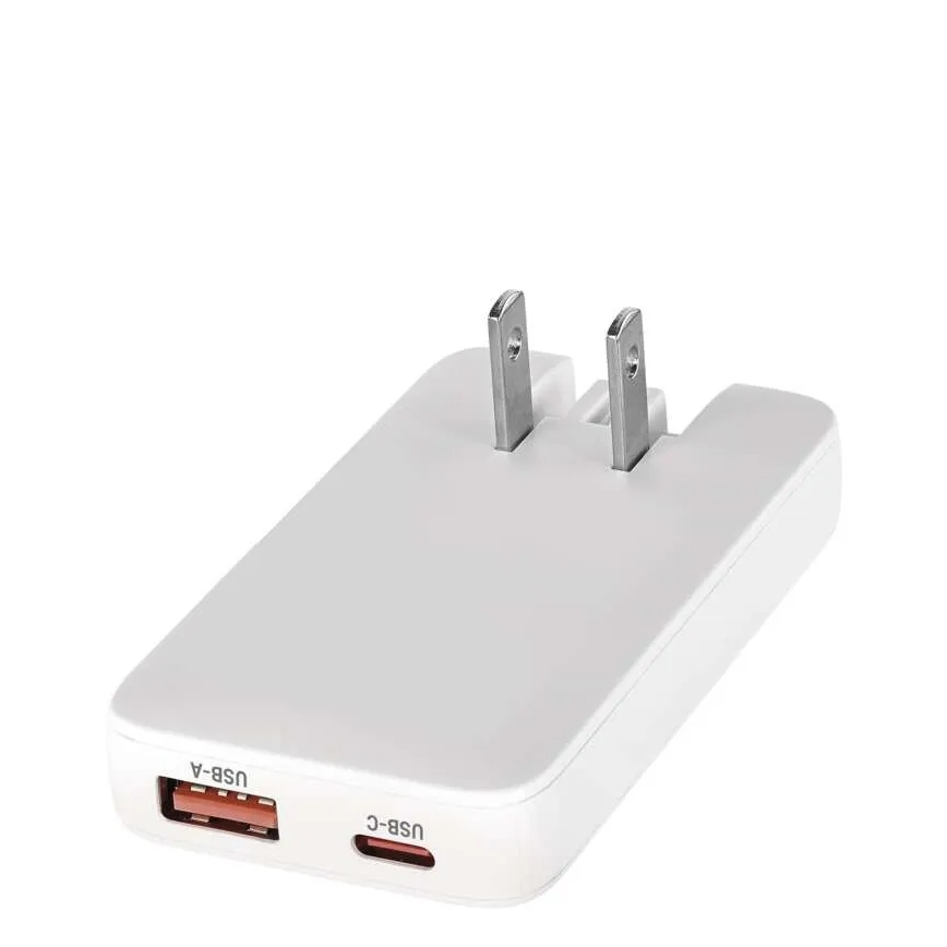 Ταξιδιωτικός αντάπτορας USB GaN με εναλλάξιμα βύσματα 100-250V