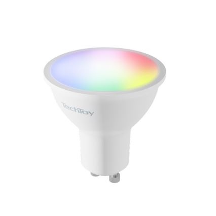 TechToy - LED RGB Έξυπνος ρυθμιζόμενος λαμπτήρας GU10/4,5W/230V 2700-6500K Wi-Fi