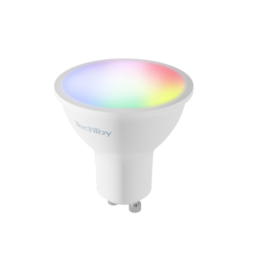TechToy - LED RGB Έξυπνος ρυθμιζόμενος λαμπτήρας GU10/4,5W/230V 2700-6500K Wi-Fi