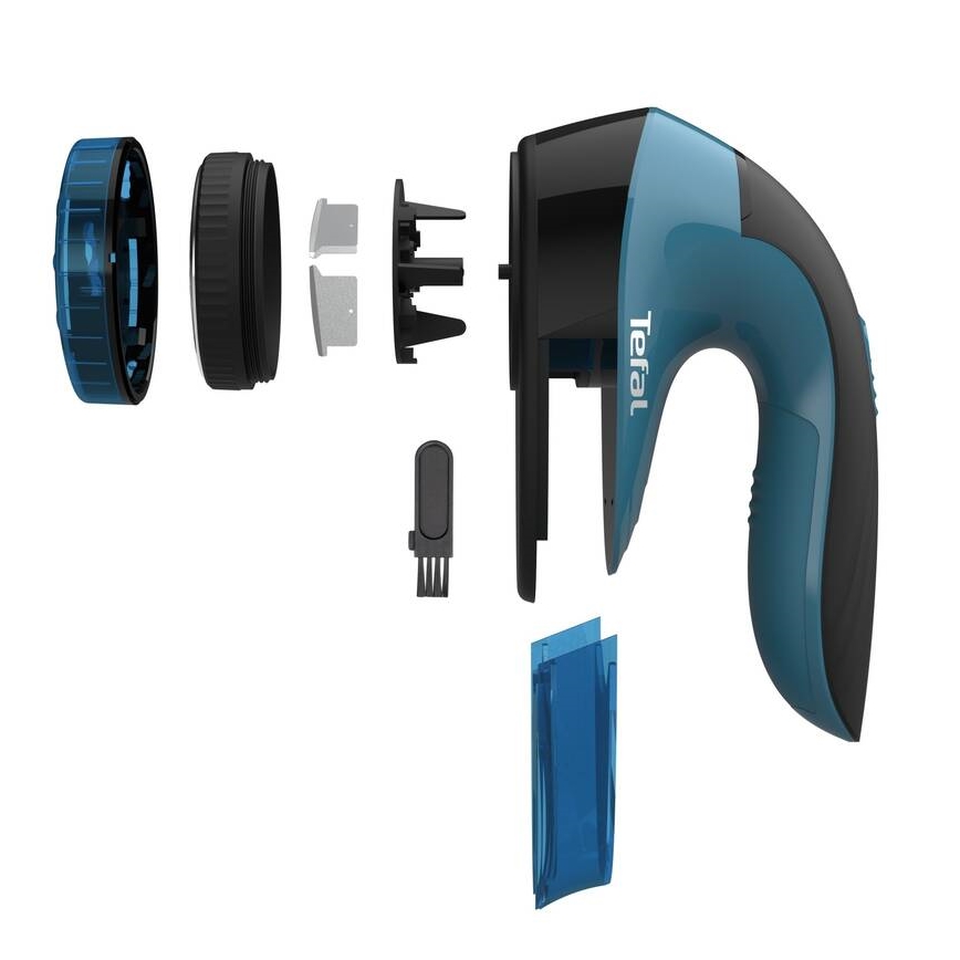 Tefal - Αποχνουδωτής LINT 2xAA μαύρο/μπλε