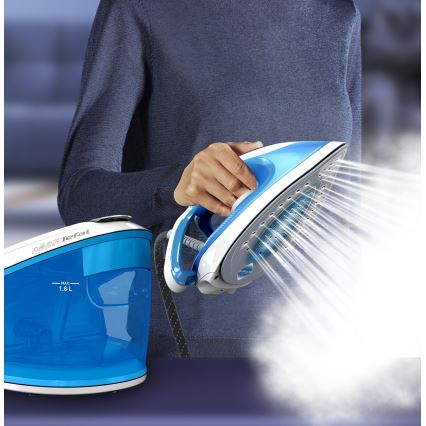 Tefal - Γεννήτρια ατμού EXPRESS AIRGLIDE 2800W/230V μπλε