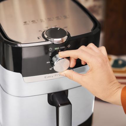 Tefal - Αεροφριτέζα 4,2 l EASY FRY&GRILL 2 σε 1 1550W/230V ανοξείδωτη