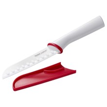 Tefal - Ceramic knife santoku INGENIO 13 cm λευκό/κόκκινο