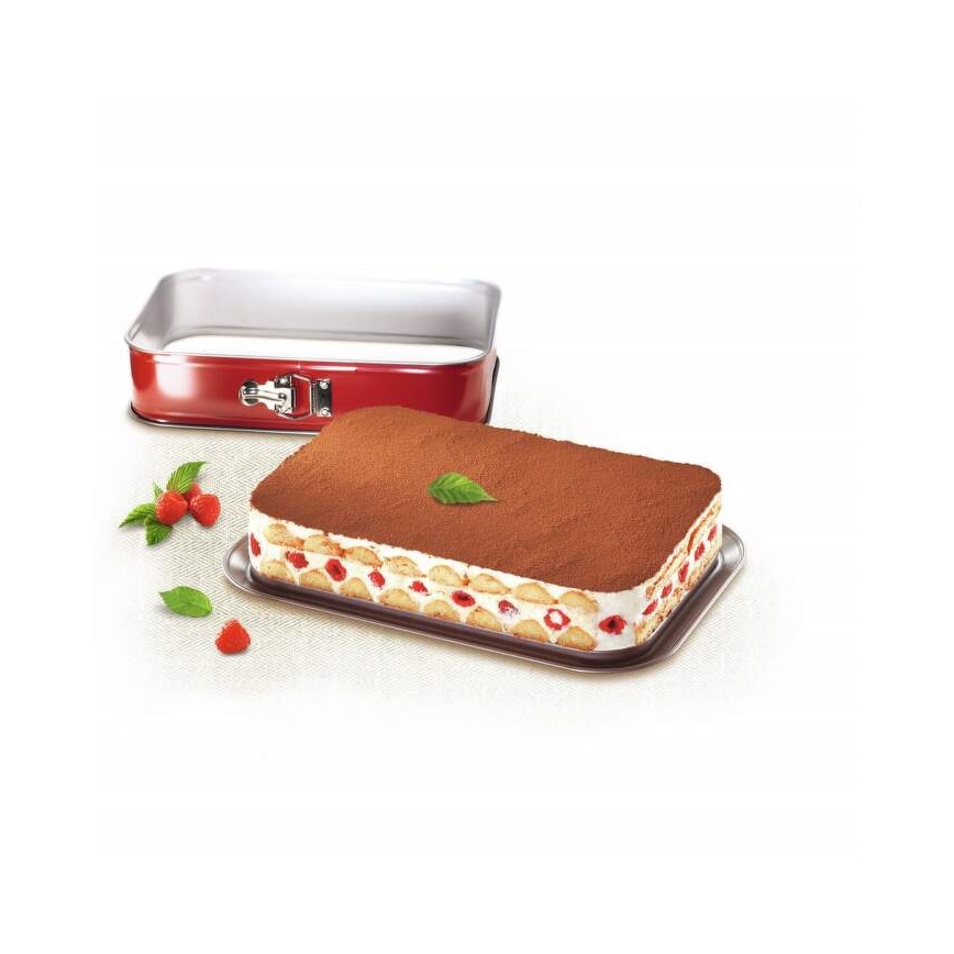 Tefal - Collapsible cake form DELIBAKE 36x24 cm κόκκινο