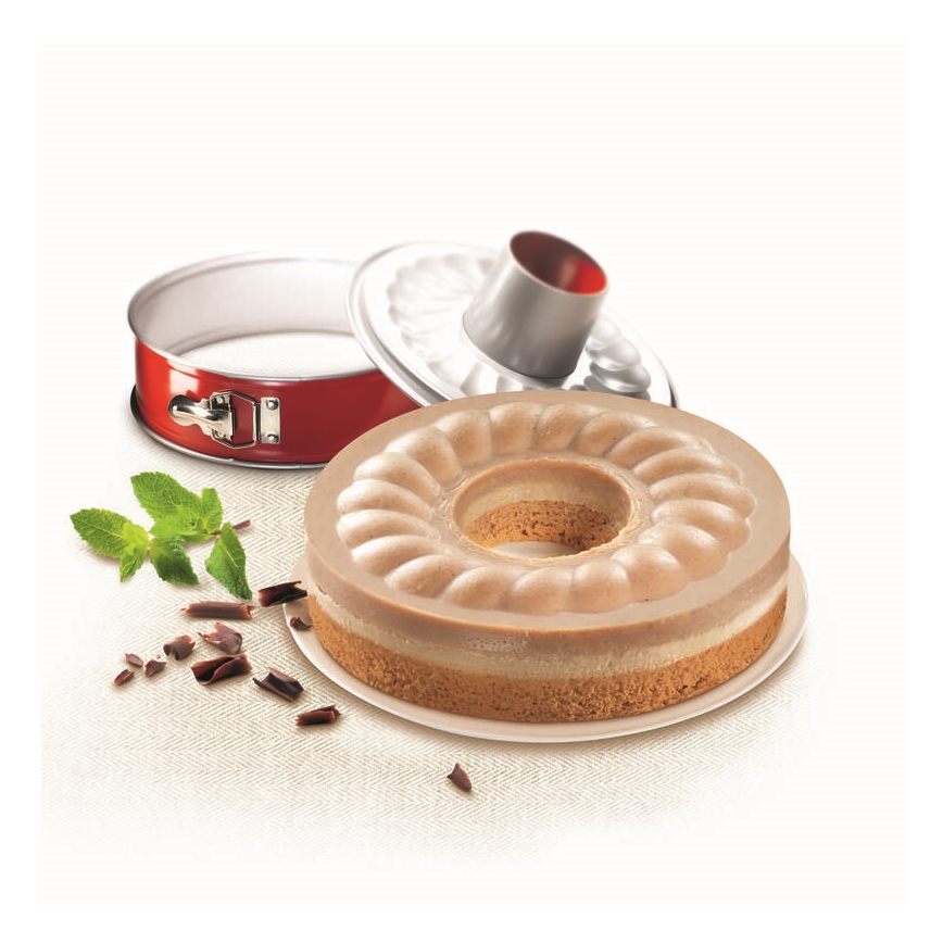 Tefal - Collapsible form Savarin DELIBAKE 27 cm κόκκινο