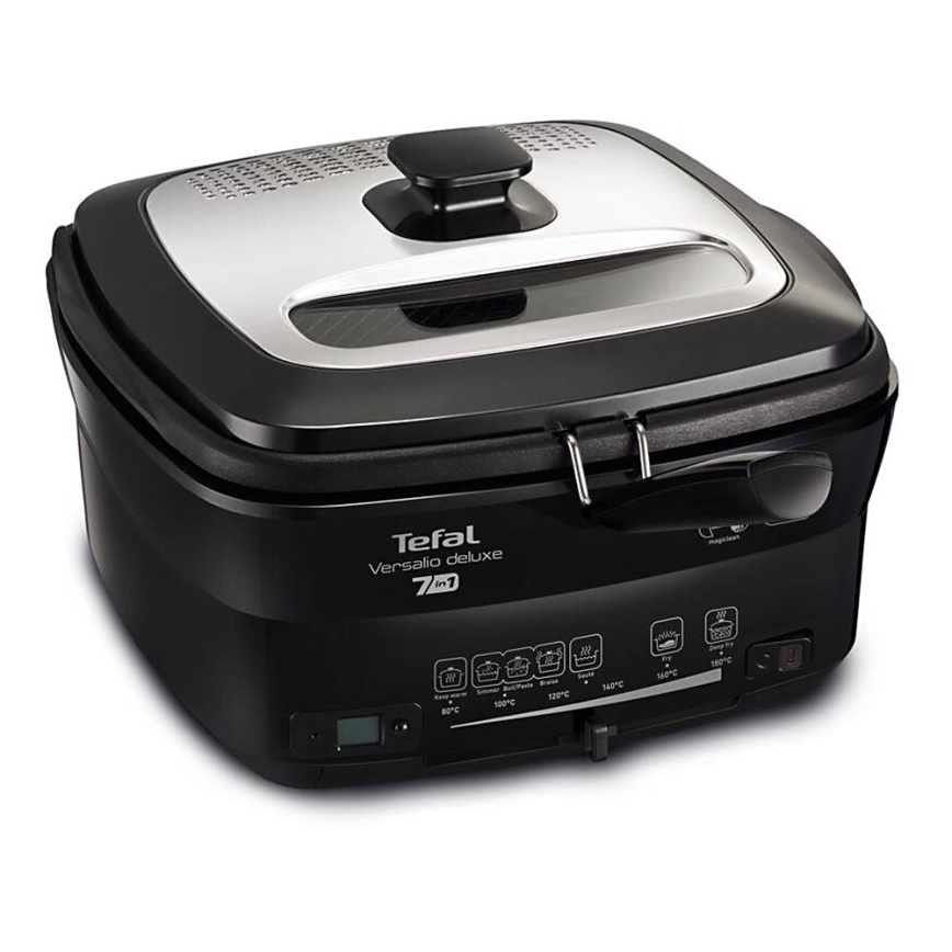 Tefal - Deep fryer 2 l VERSALION DE LUXE 7in1 1600W/230V μαύρο